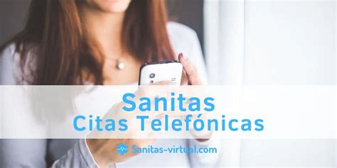 numero de cita sanitas|Cita Sanitas por Teléfono